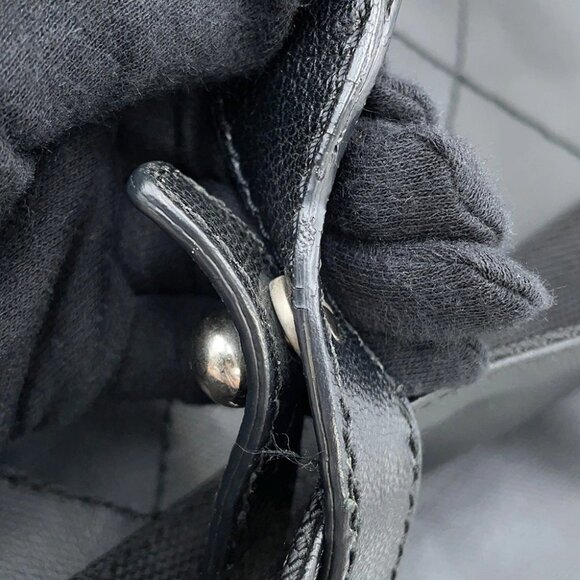 CHANEL Paris-Biarritz Tote Bag Size MM Leather/Canvas Black A34209 - Picture 8 of 16